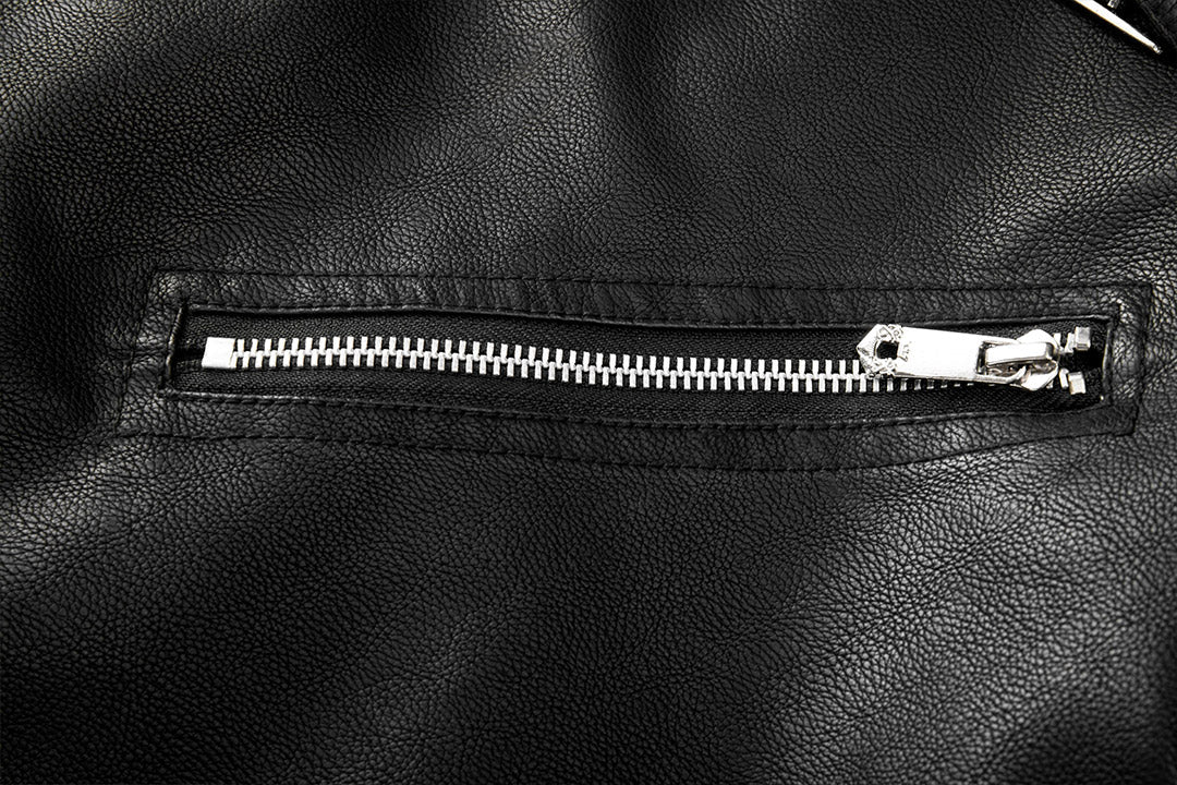 Men’s Classic Faux Leather Biker Jacket