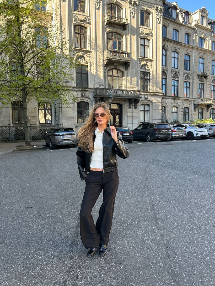 Women’s Classic Faux Leather Jacket