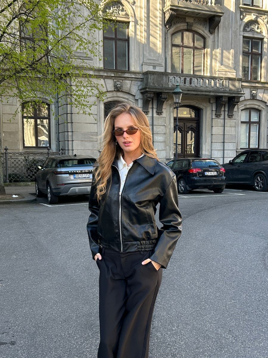 Women’s Classic Faux Leather Jacket