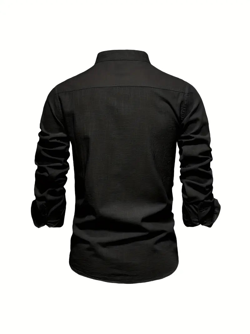 Men’s Comfortable Button-Up Shirt with Flattering Fit