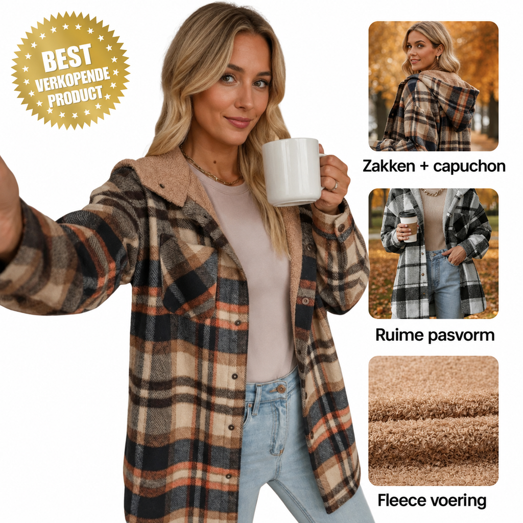 Women’s Soft Flannel Hooded Jacket