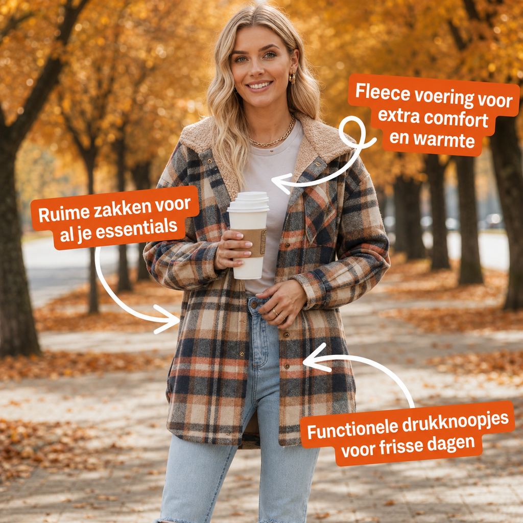 Women’s Soft Flannel Hooded Jacket