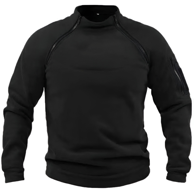 Men’s Warm Fleece Tactical Jumper Black