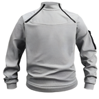 Men’s Warm Fleece Tactical Jumper Light Grey