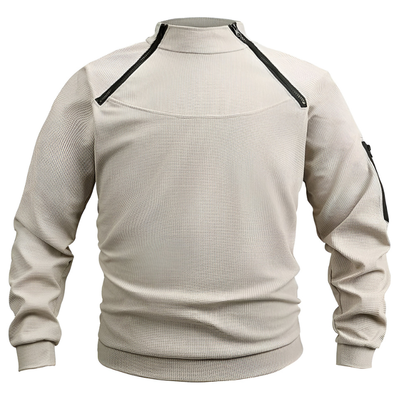 Men’s Warm Fleece Tactical Jumper White