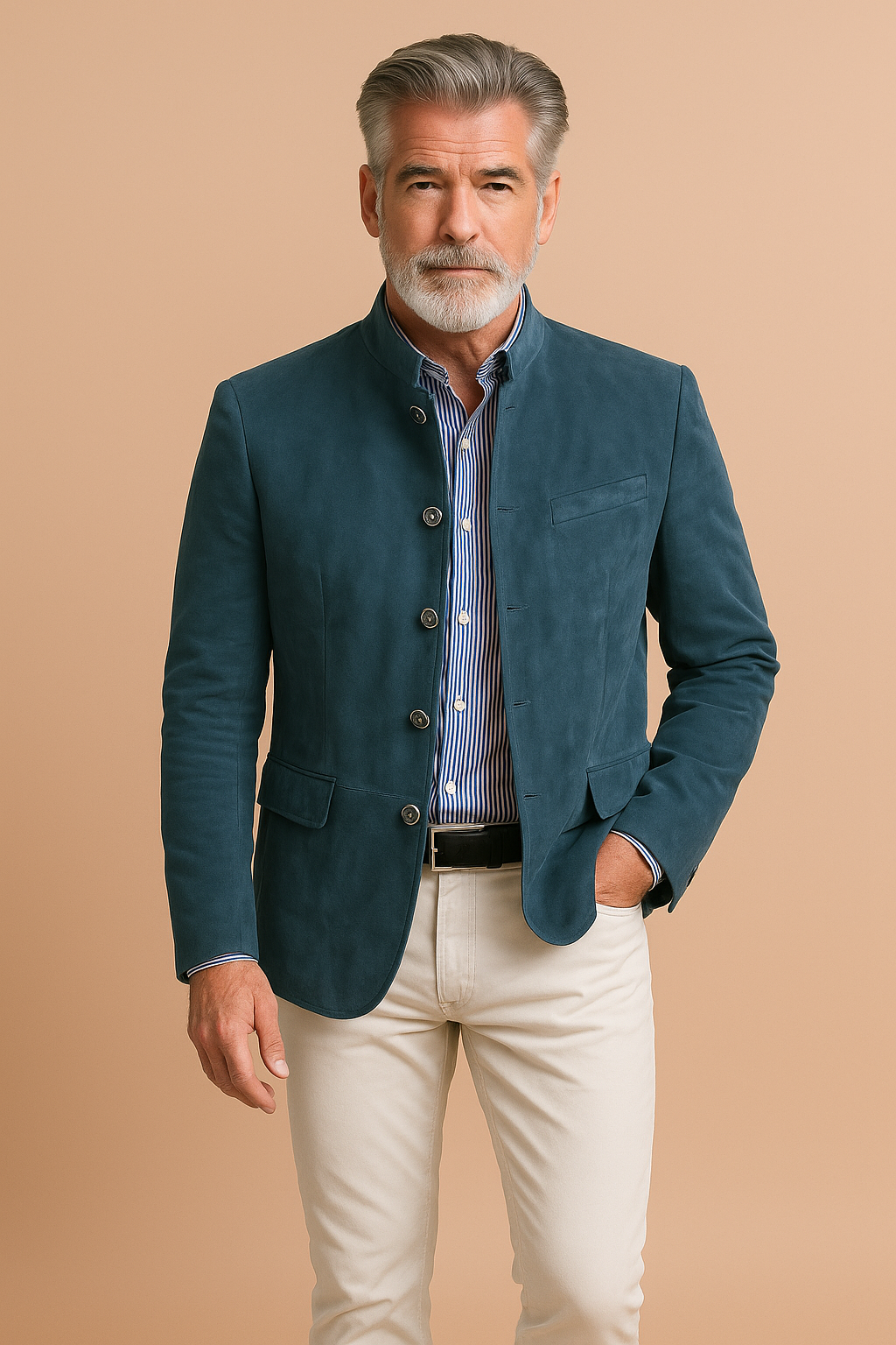 Men’s Elegant Formal Jacket Blue