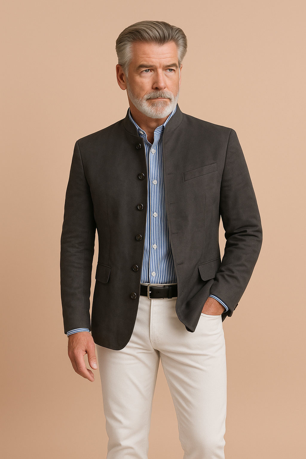 Men’s Elegant Formal Jacket Grey