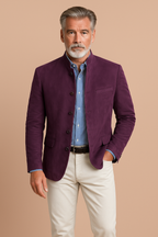 Men’s Elegant Formal Jacket Purple