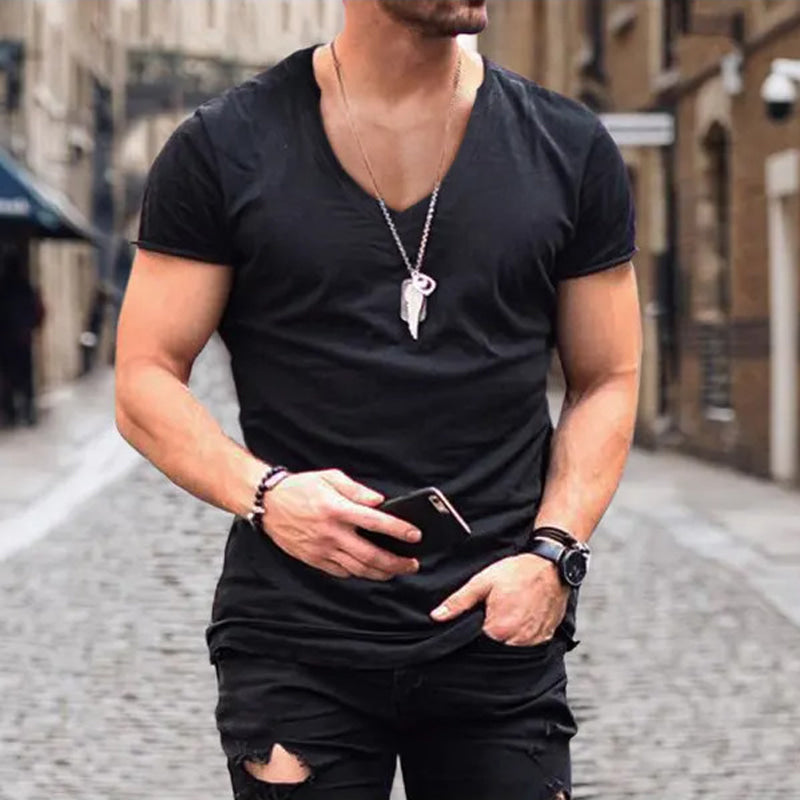 Men’s Lightweight Breathable Summer T-Shirt Black