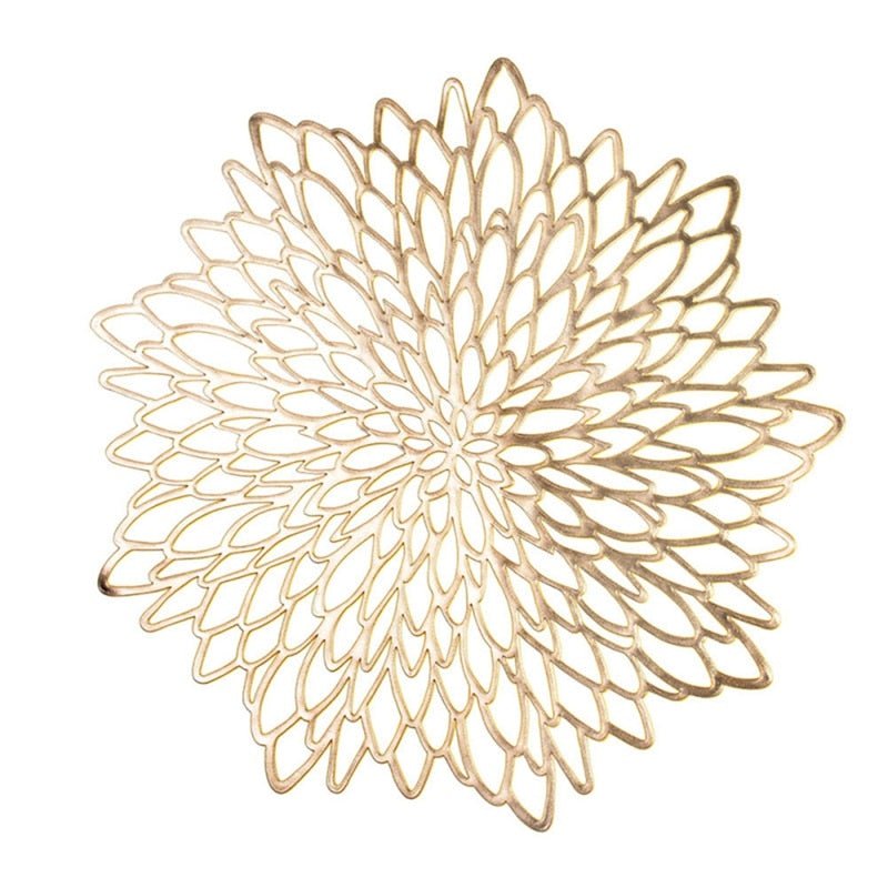 Ornamental Leaf Placemats Set of 6 | Elevated Table Styling