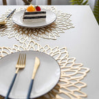 Ornamental Leaf Placemats Set of 6 | Elevated Table Styling