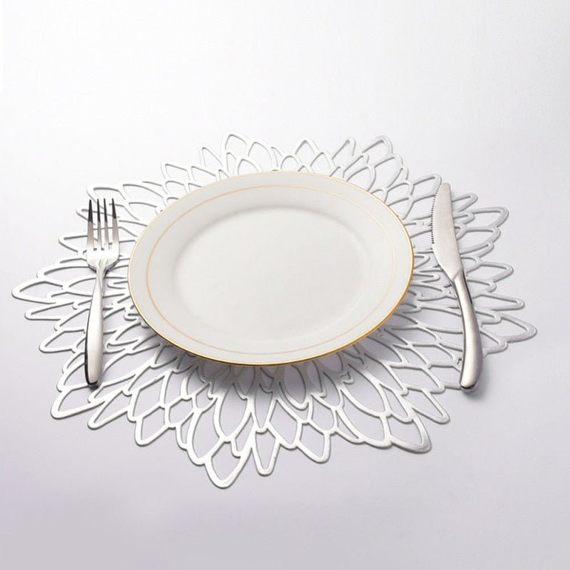 Ornamental Leaf Placemats Set of 6 | Elevated Table Styling