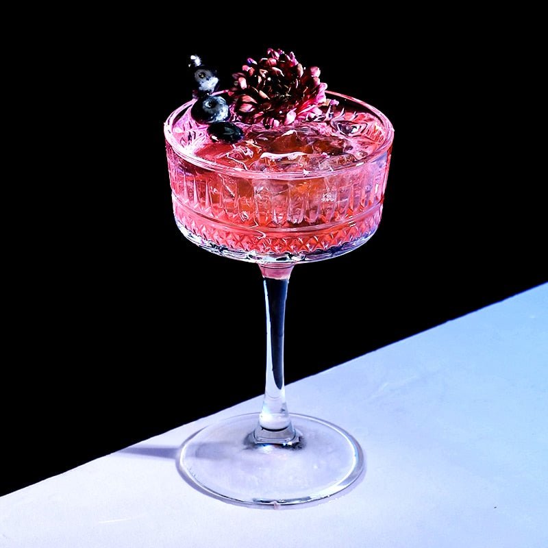 Cocktail Glasses Set of 2 | Elegant Kitchen Barware Glass