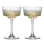 Cocktail Glasses Set of 2 | Elegant Kitchen Barware Glass Pack of 2 of 230ml