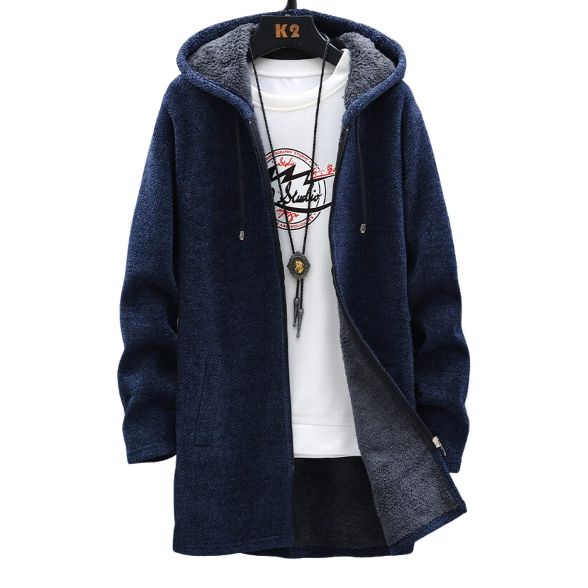 Women’s Stylish Hooded Jacket Blue