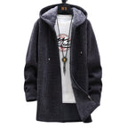 Women’s Stylish Hooded Jacket Dark Grey
