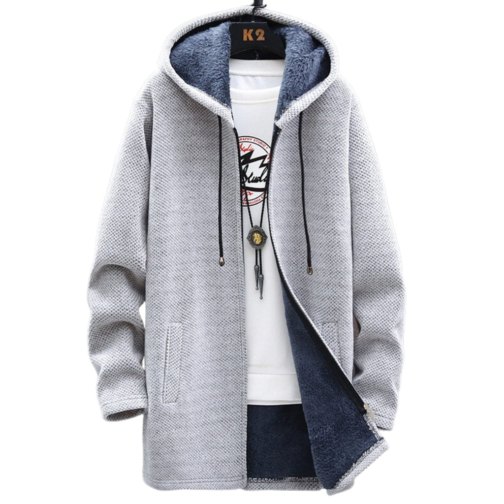 Women’s Stylish Hooded Jacket Light Grey