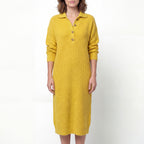 Women’s Relaxed Fit Button Front Dress Yellow