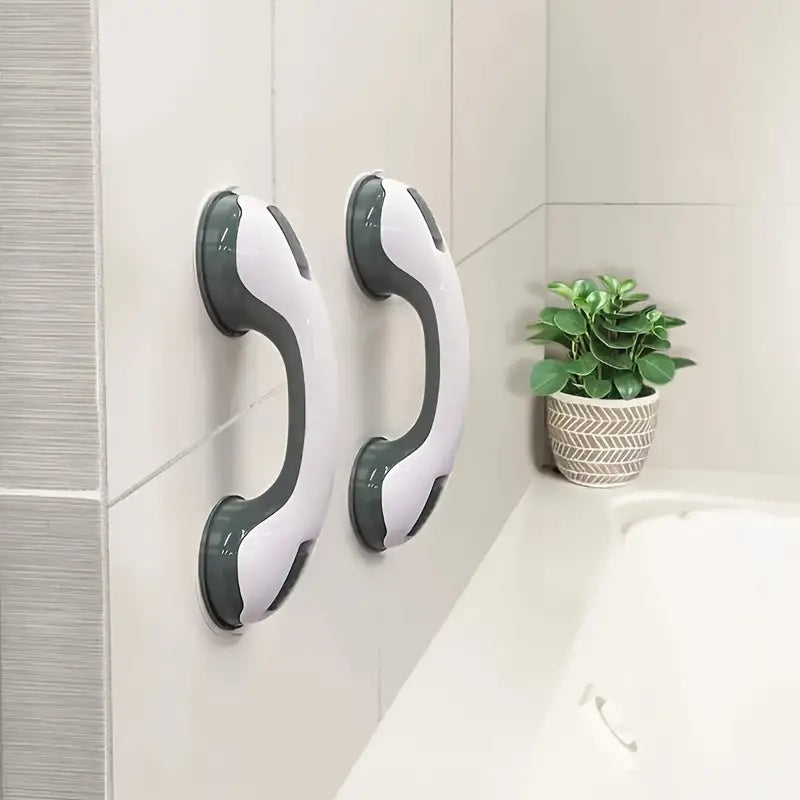 Durable Suction Cup Safety Handle for Shower Support Aid Use Off-White