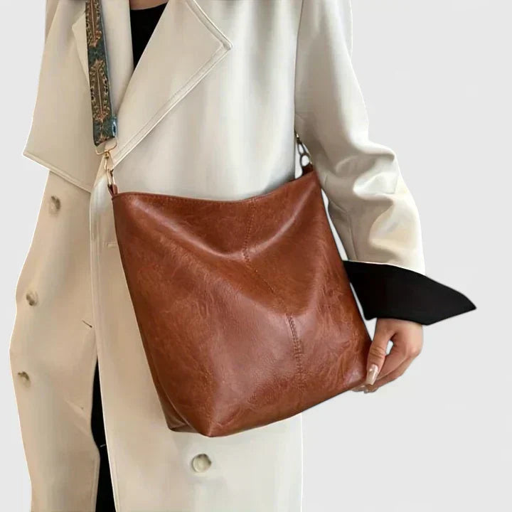 Women’s Distinctive Shoulder Bag with Decorative Straps