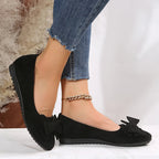 Women’s Elegant Ballerina Flats with Bow Detail