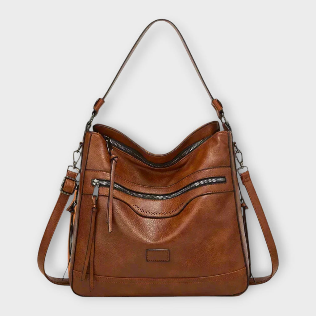 Women’s Contemporary Shoulder Bag with Modern Elegance Brown