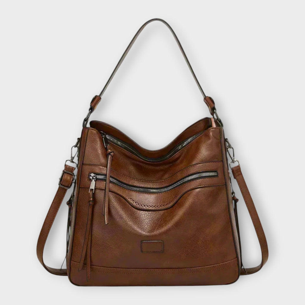 Women’s Contemporary Shoulder Bag with Modern Elegance Coffee Brown