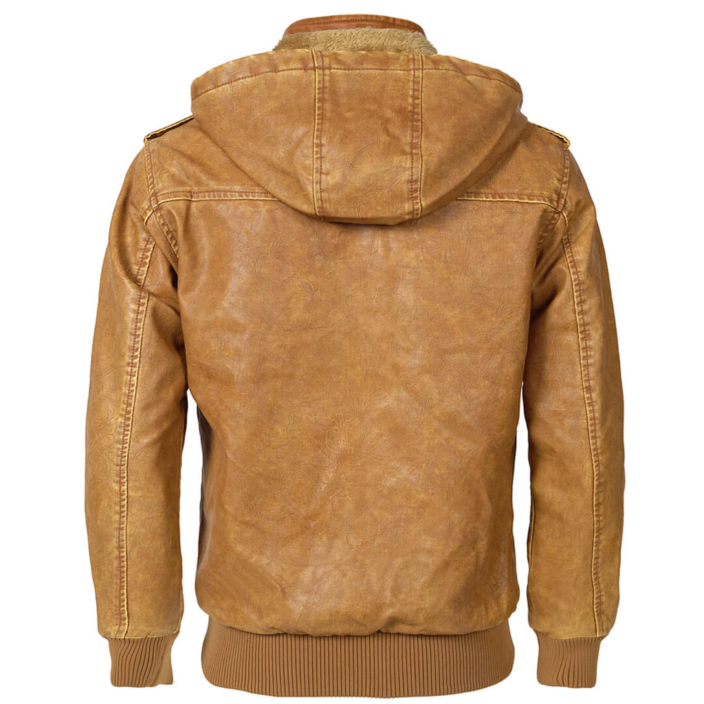 Men’s Luxe Leather-Look Jacket