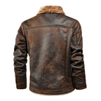 Men’s Warm and Versatile Leather Look Jacket