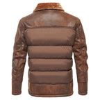 Men’s Classic Leather-Look Jacket