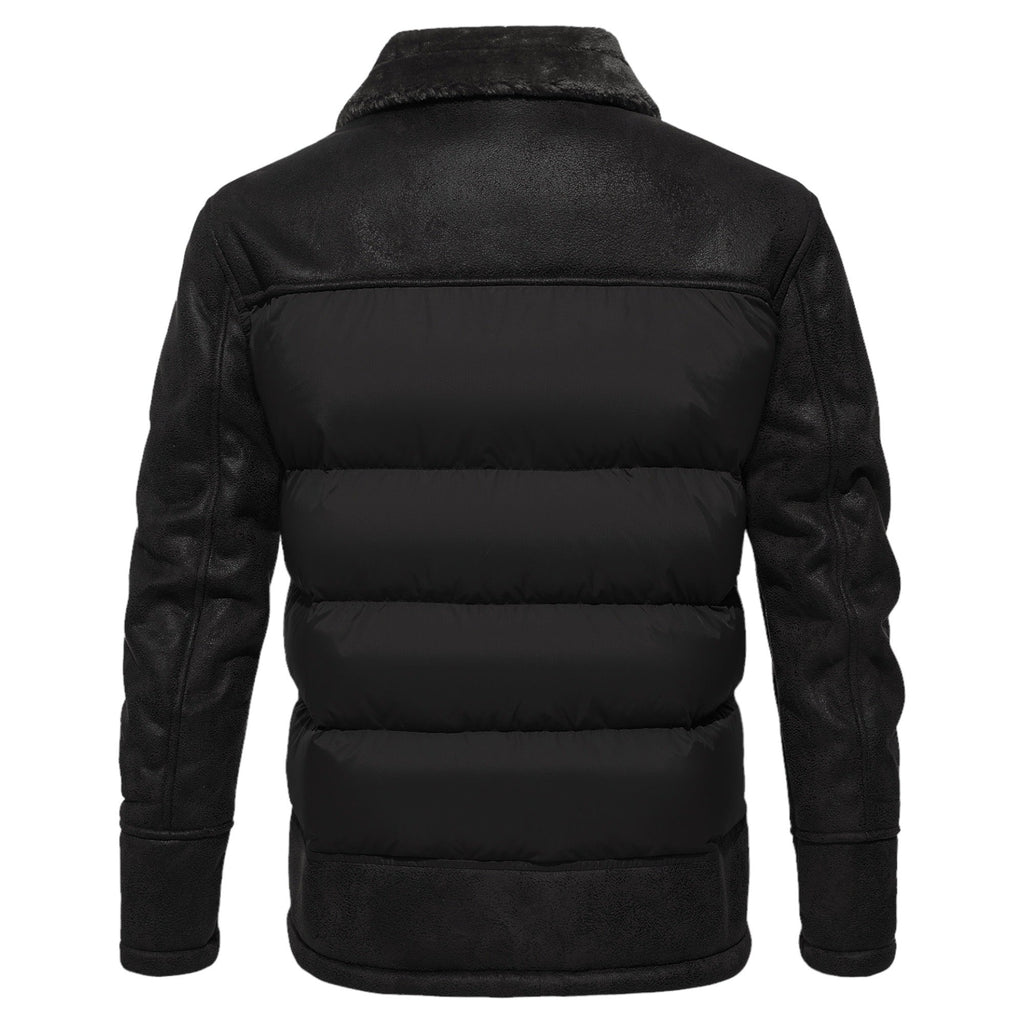 Men’s Classic Leather-Look Jacket