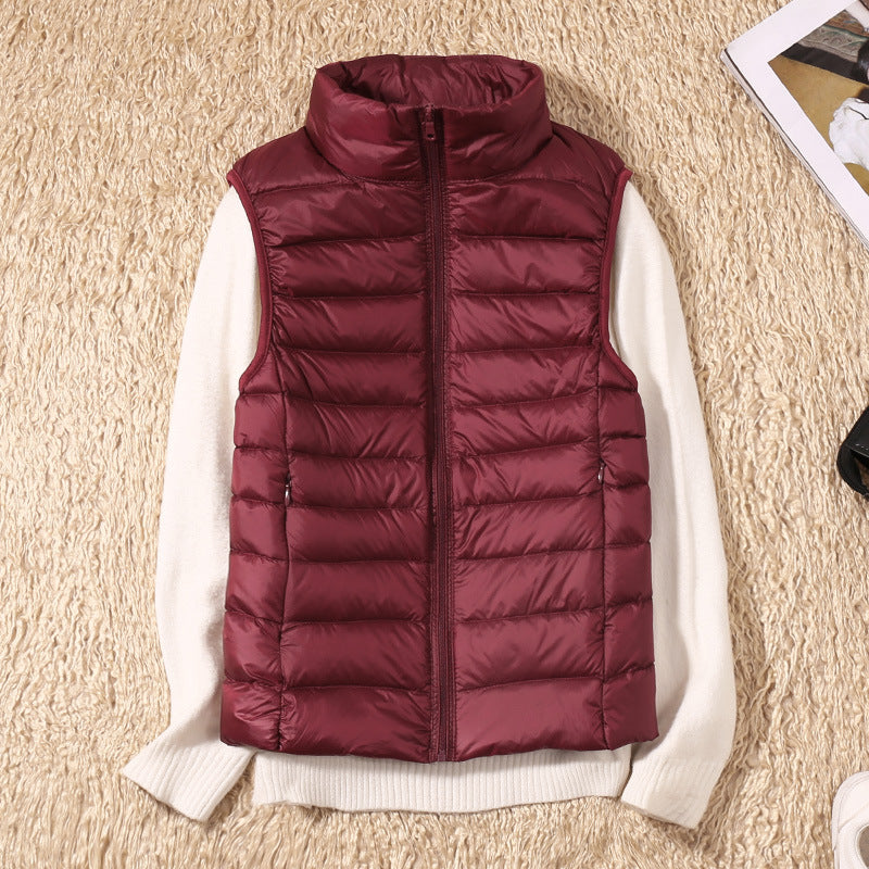 Women’s Lightweight Padded Gilet Burgundy