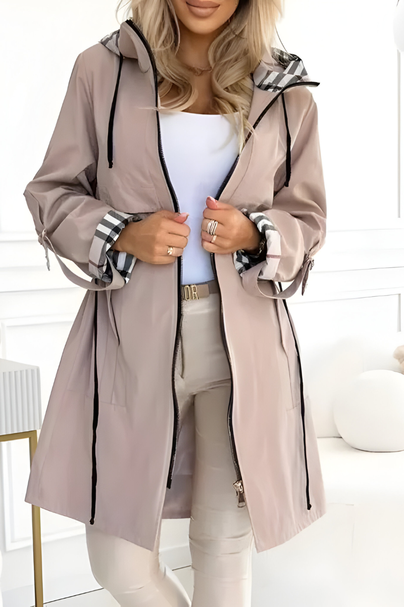 Women’s Elegant Lightweight Parka Beige