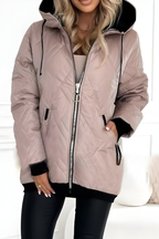 Women’s Warm Lightweight Puffer Jacket Pink