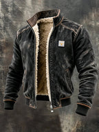 Men’s Warm Lined Casual Jacket Black