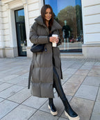 Women’s Long Winter Coat Grey
