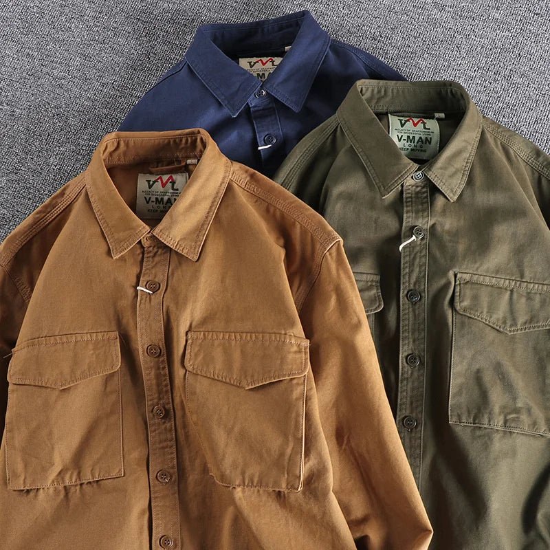 Men’s Elegant Utility Shirt for Everyday Style and Comfort
