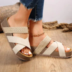 Women’s Comfortable Orthopedic Platform Sandals for Summer White