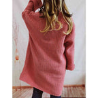 Women’s Oversized Knit Open Front Cardigan with Pockets