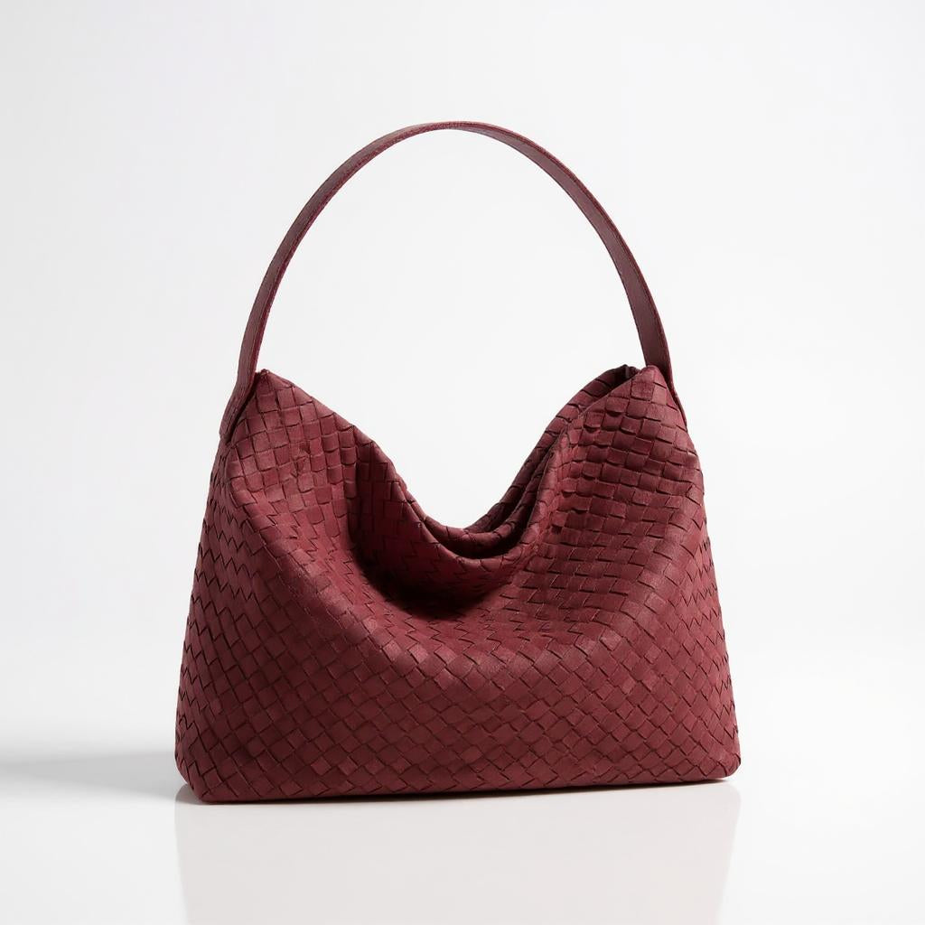 Reva | Women’s Large Shopper Tote Bag Burgundy