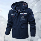 Men’s Stylish Outdoor Jacket with Multiple Pockets Blue