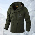 Men’s Stylish Outdoor Jacket with Multiple Pockets Green
