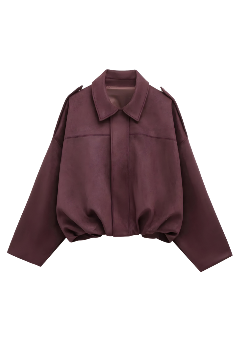 Women’s Chic Oversized Fit Coat Red