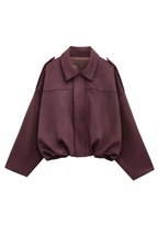 Women’s Chic Oversized Fit Coat Red