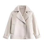 Women’s Stylish Oversized Winter Coat White