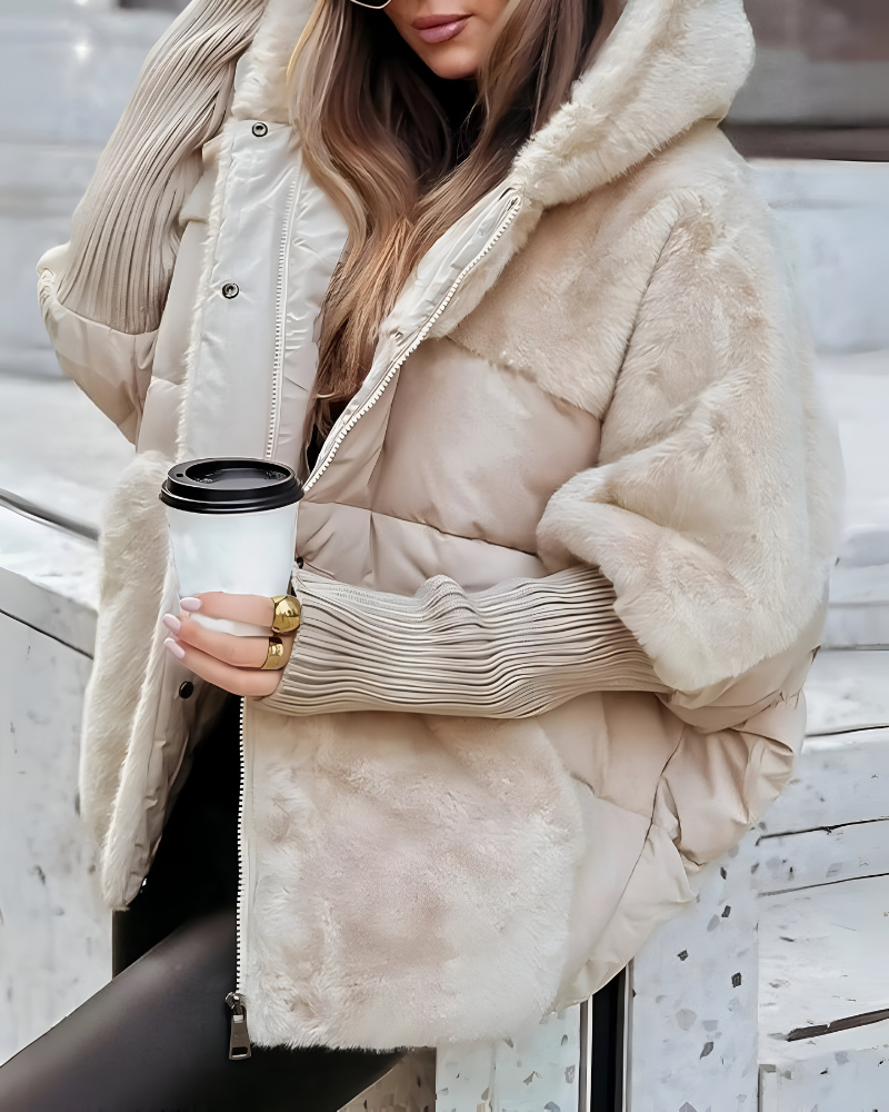 Women’s Oversized Winter Coat Beige