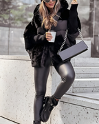 Women’s Oversized Winter Coat Black