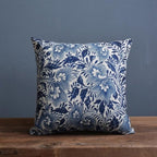 Elegant Cushion Cover with Heritage Porcelain Art Design Porcelain C