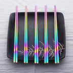 Sophisticated Stainless Steel Chopsticks Set of 6 Pairs 6 Pair