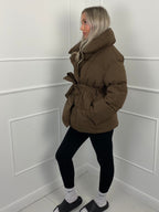 Women’s Stylish Cropped Puffer Jacket